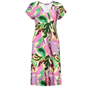 Multicolor geprinte jurk 47137