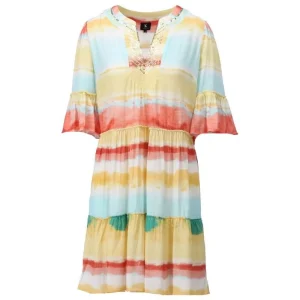 Multicolor geprinte jurk met lovertjes A505