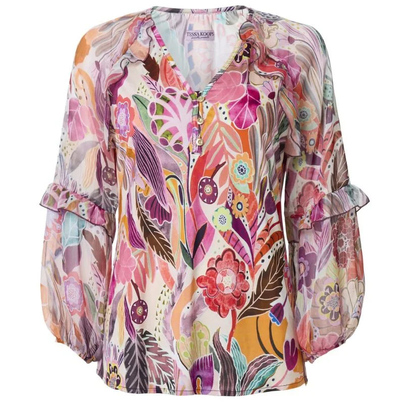 Multicolor geprinte top Veroni Meysa