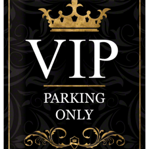 Tin sign “VIP Parking Only” 30x40cm