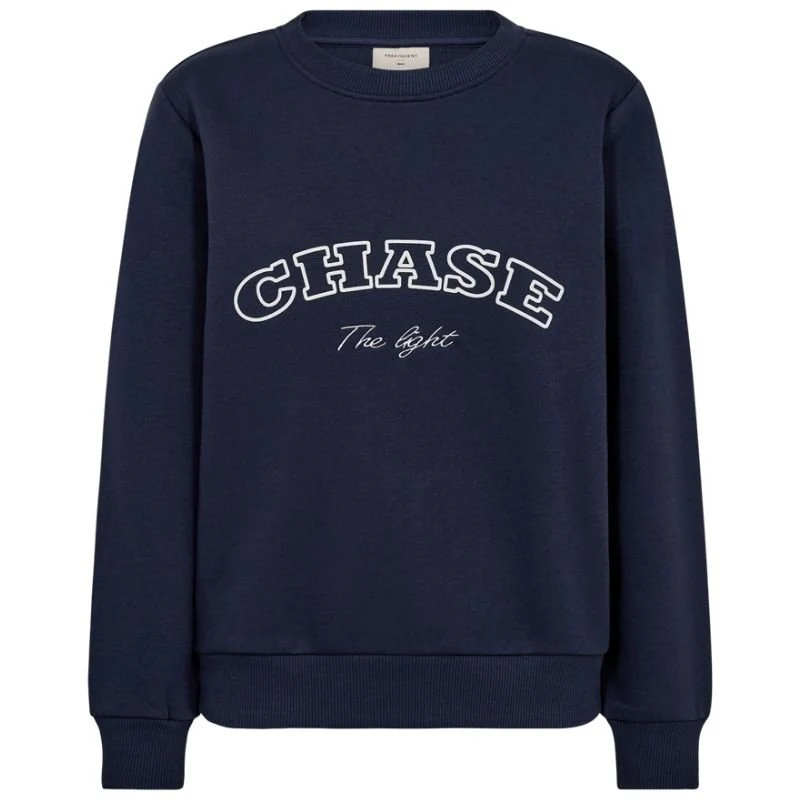 Navy Blazer met offwhite print pullover Kamela - Afbeelding 2