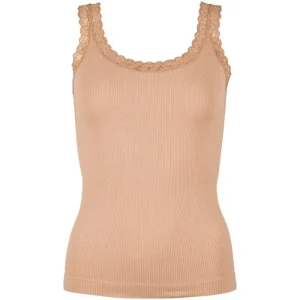 Nuderoze microfiber rib top Frida