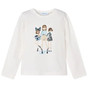 Offwhite longsleeve jurk