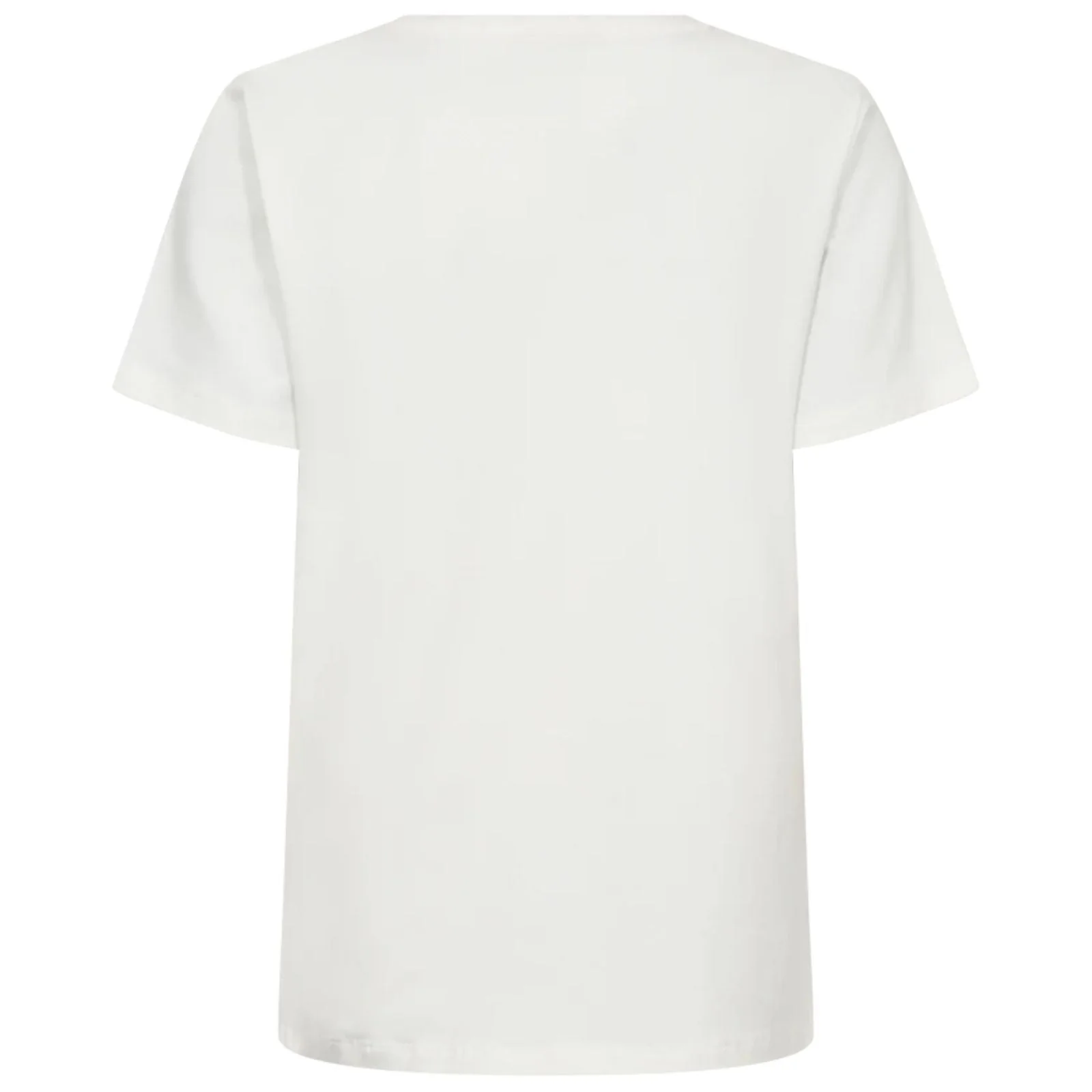 Offwhite met true red geprint t-shirt Fenjal - Afbeelding 3