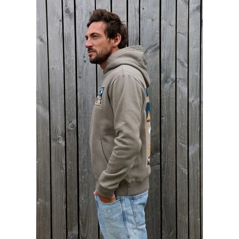 Olijfgroene hooded sweater Belle - Afbeelding 4