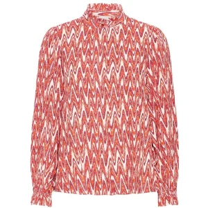 Oranje geprint shirt Lueca