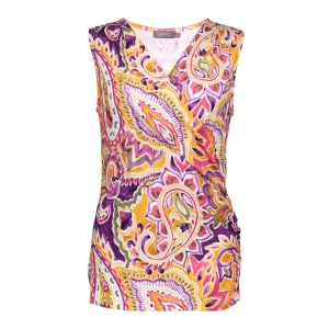 Paars geprinte top 42345