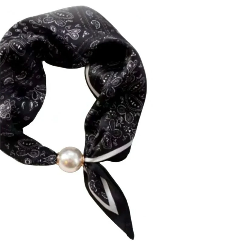 Paisley black parel sjaaltje Chloe - Afbeelding 2