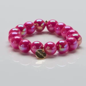 Pink Mirage parelarmband 12mm