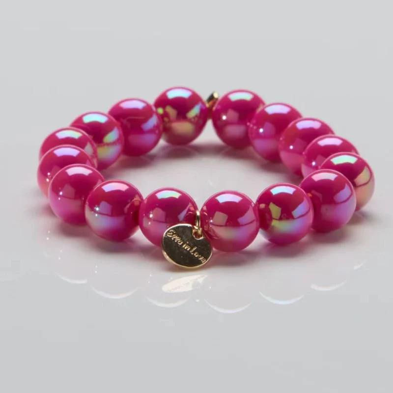 Pink Mirage parelarmband 12mm - Afbeelding 2