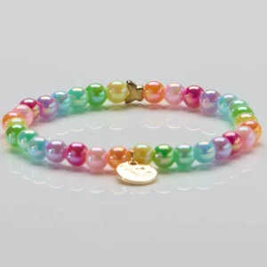 Rainbow Sparkling parelarmband 6mm