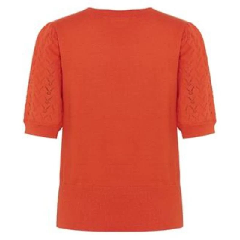 Rode puff pullover Karna - Afbeelding 3