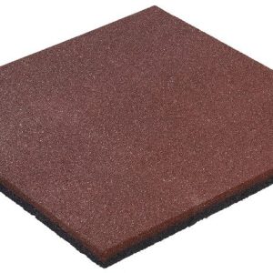 Rubberen tegel ‘Hicar’ – 25 mm dik – rood