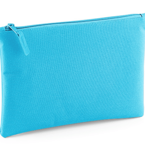 Make-up tasje met naam (Surf blue)