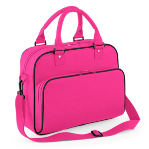 Kidz Dans / Ballet tas met naam (Fuchsia/zwart)
