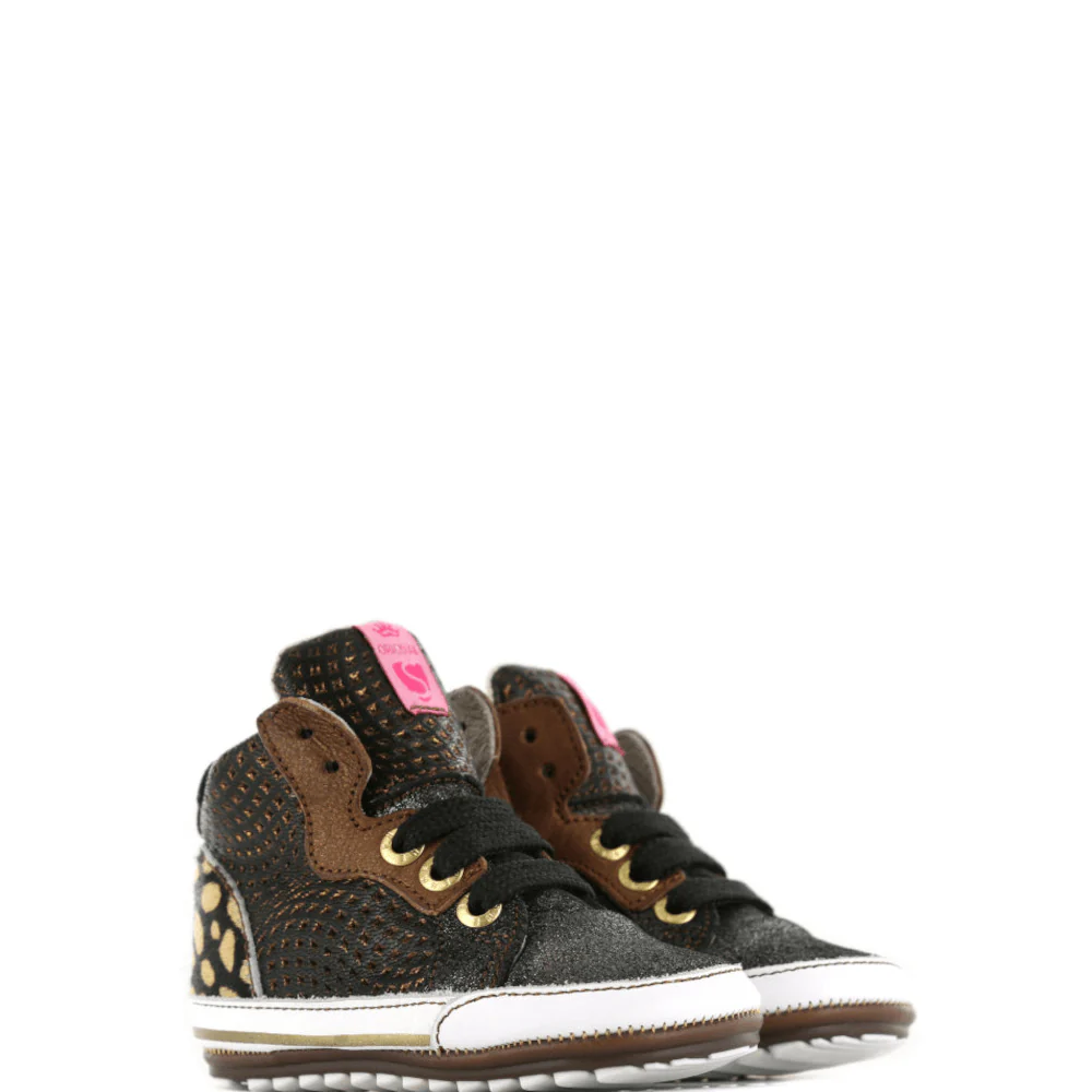 Shoesme Kinder Veterschoenen BPW011-A Zwart - Afbeelding 3