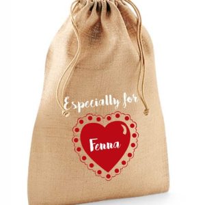 Jute zak met naam (Especially for)