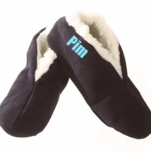 Sloffen met naam (Blauw)