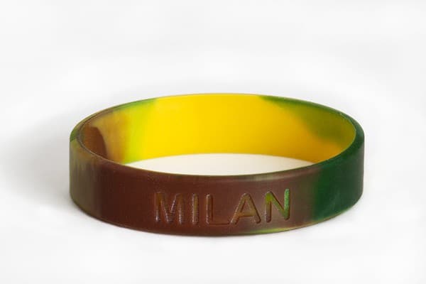 SOS armbandje / polsbandje met naam (Camouflage)