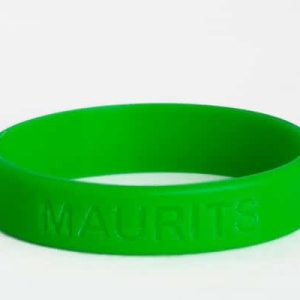 SOS armbandje / polsbandje met naam (Groen)