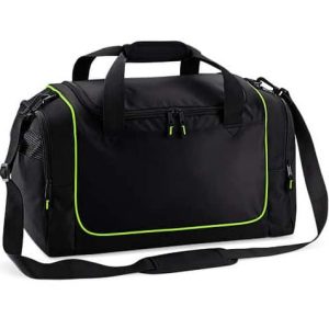 Gepersonaliseerde Sporttas met naam (Zwart- Lime)