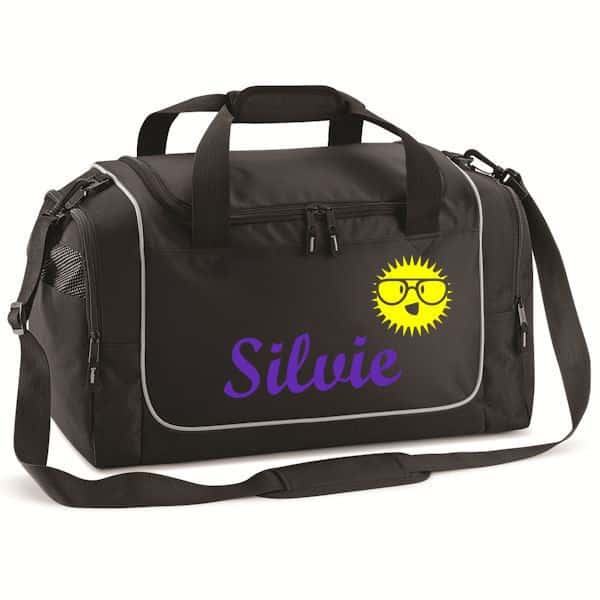 Gepersonaliseerde Sporttas met naam (Zwart) - Afbeelding 3