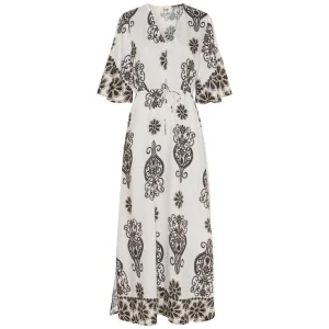 Summer Border Print viscose geprinte jurk Ane