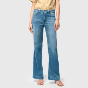 Summer Mid Blue Wash jeans Dream Wide