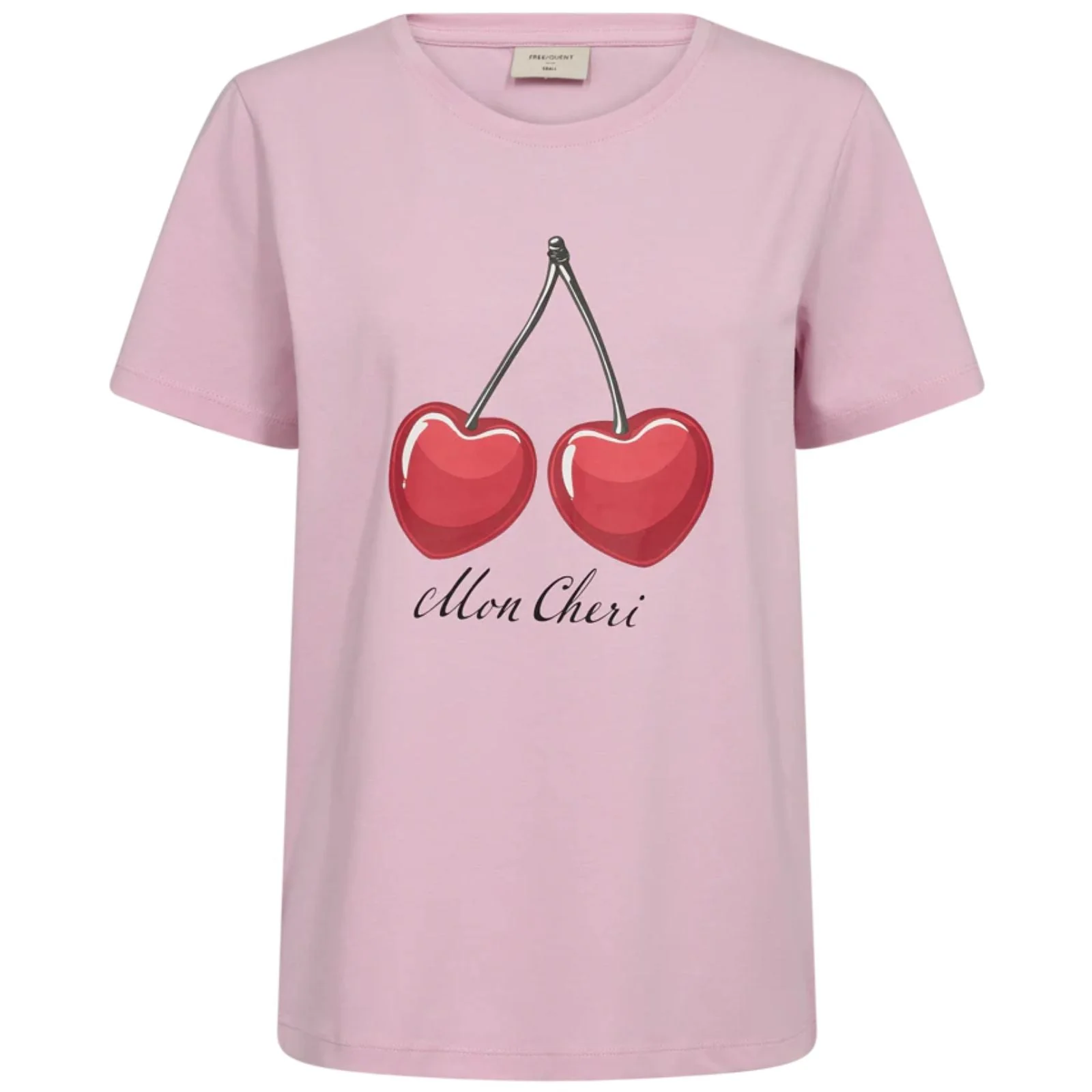 Sweet Lila met true red geprint t-shirt Fenjal - Afbeelding 2