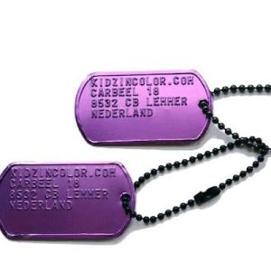 ID-Plaatje / Dogtag (dubbel)