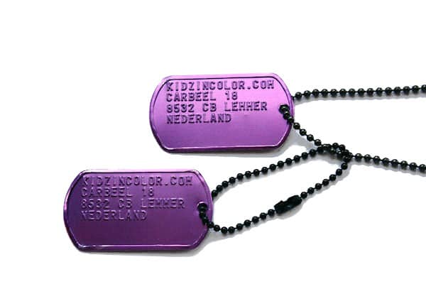 ID-Plaatje / Dogtag (dubbel) - Afbeelding 2