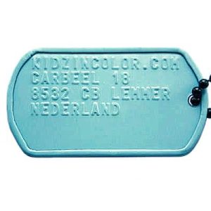 ID-Plaatje / Dogtag (enkel)