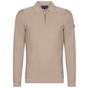 Taupe half zip pullover Harry