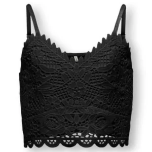 Zwarte strap top Honey