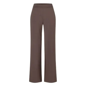 Truffle Brown wide fit broek Chiara