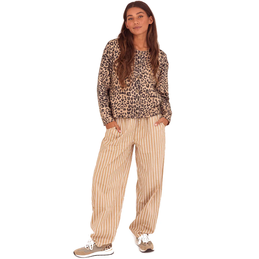 Turquoise Trui 1090 Camel - Afbeelding 2