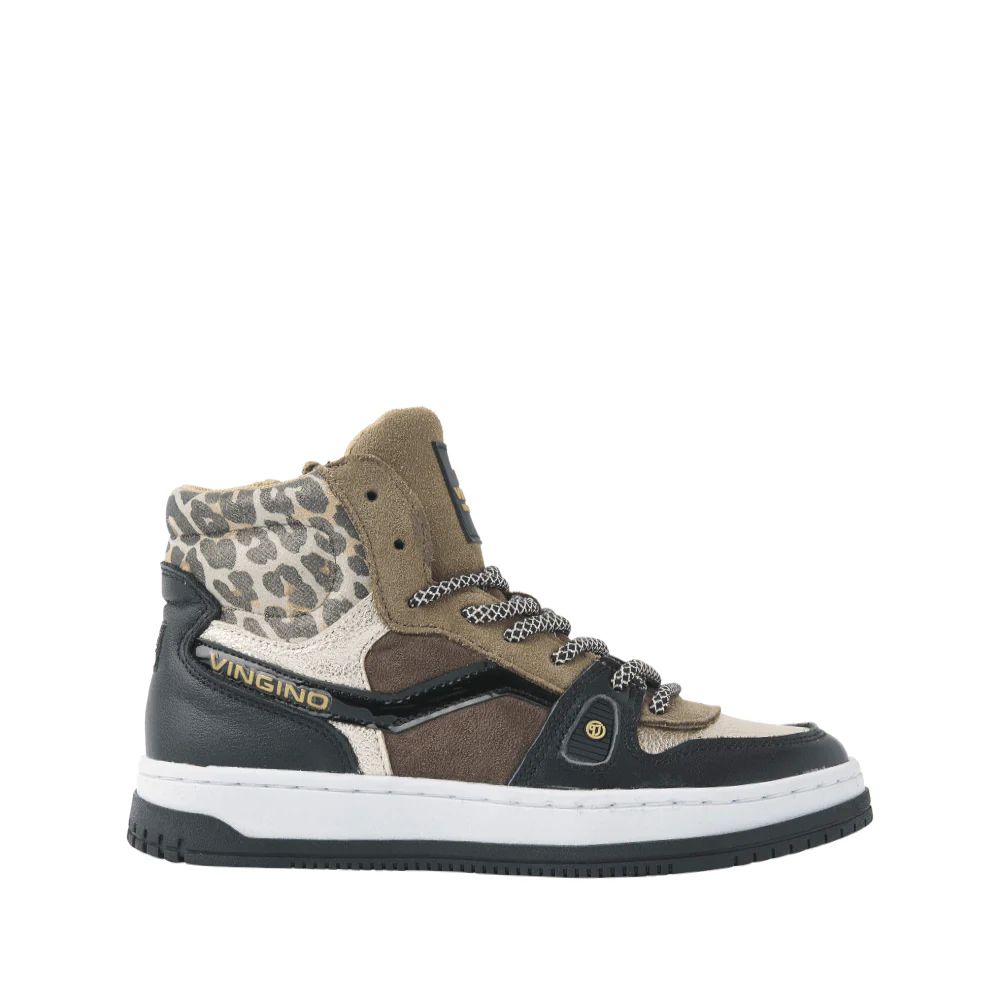 Vingino Kinder Veterschoenen VG48-1036-05 Zwart - Afbeelding 2