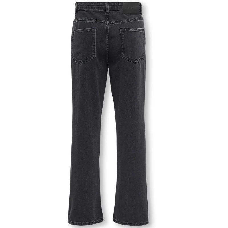 Washed Black straight jeans Edge - Afbeelding 3