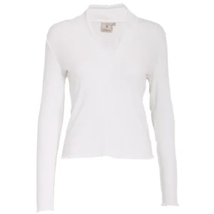 Whitecap Creme v-neck top Minna