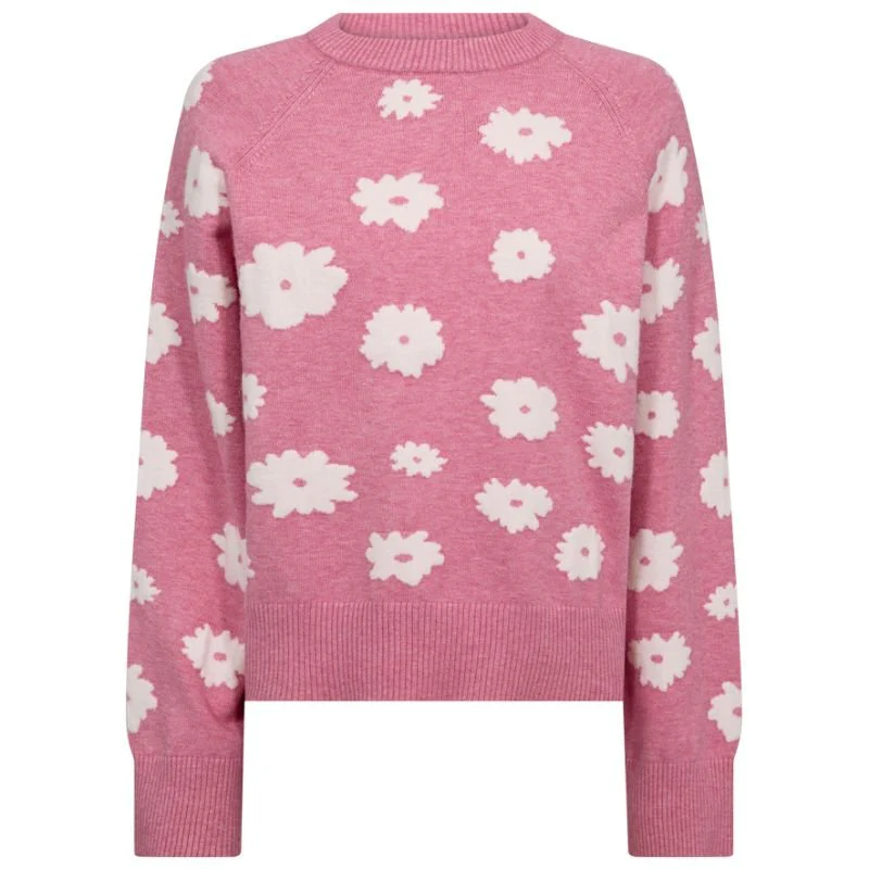 Wild Orchid met offwhite jacquard pullover Alpi