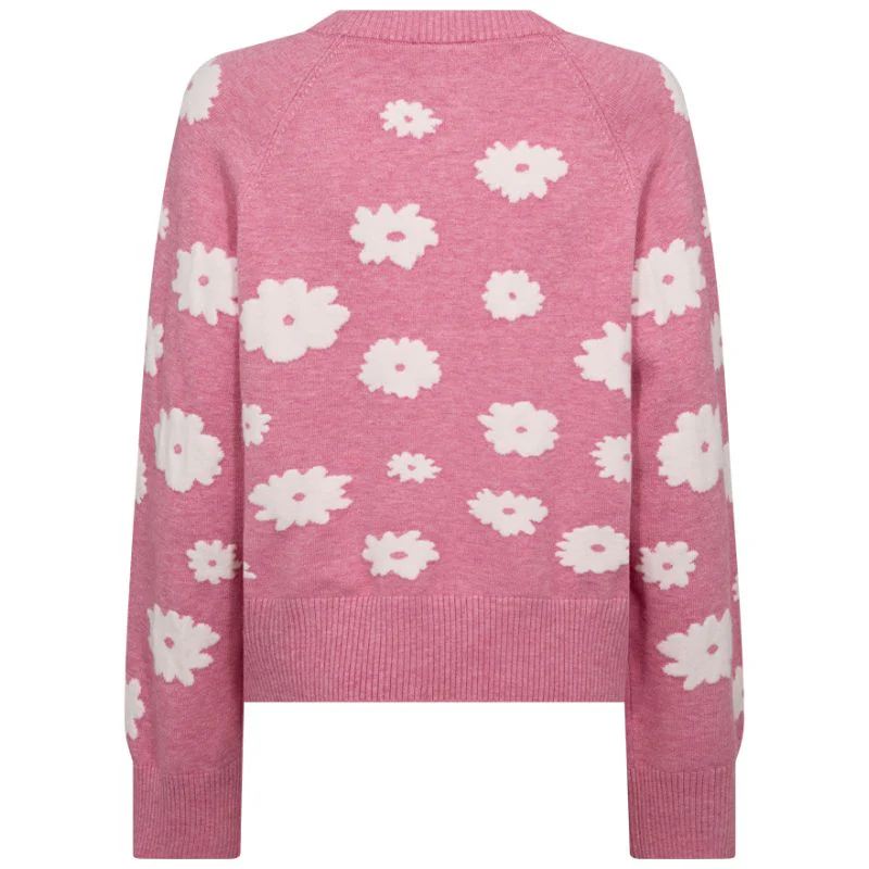 Wild Orchid met offwhite jacquard pullover Alpi - Afbeelding 3