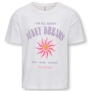 Wit frontprint t-shirt Ruth Solei Life