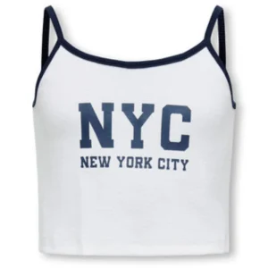 Wit met blauwe top Vikka