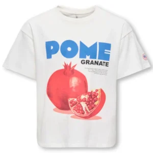 Wit met frontprint top Phoebe