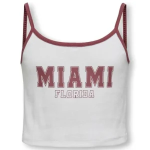 Wit met rode top Vikka