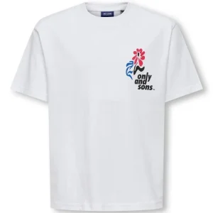 Wit relax fit t-shirt Fred Laurent