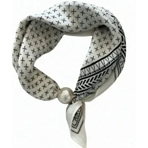 X white black parel sjaaltje Chloe