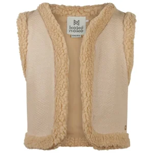 Zandkleur waistcoat teddy O56933