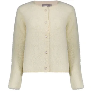 Zandkleurig zacht hairy vest 54807