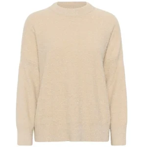 Zandkleurige glitter pullover Nusha